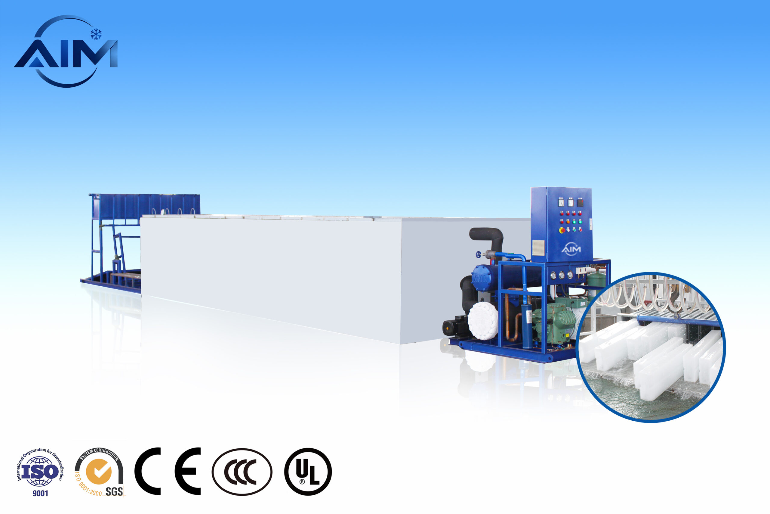 Equipo de refrigeración Brine Cooling Tech de AIM Refrigeration